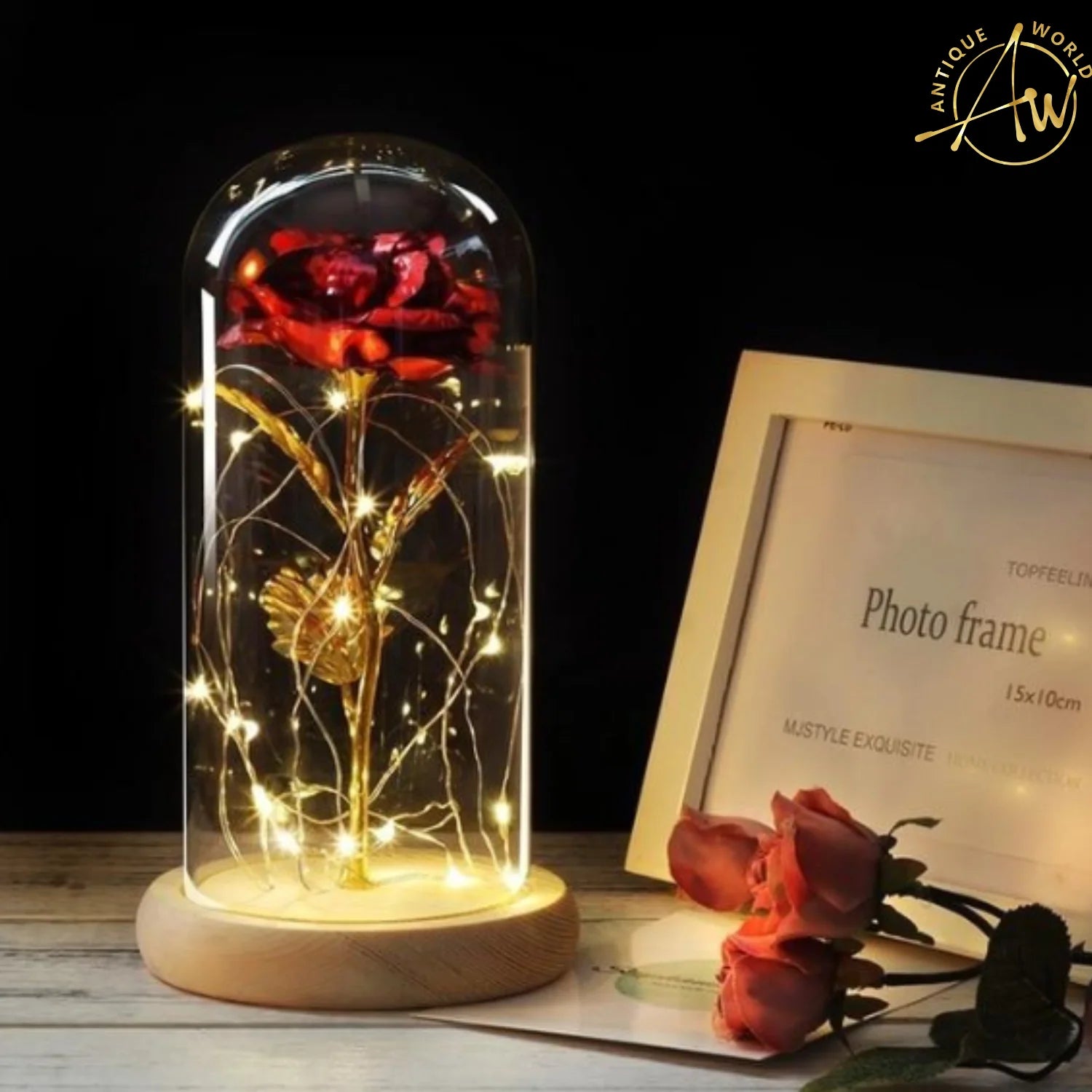 🌹 LED Rose Glass Dome – The Perfect Gift for Your Loved Ones