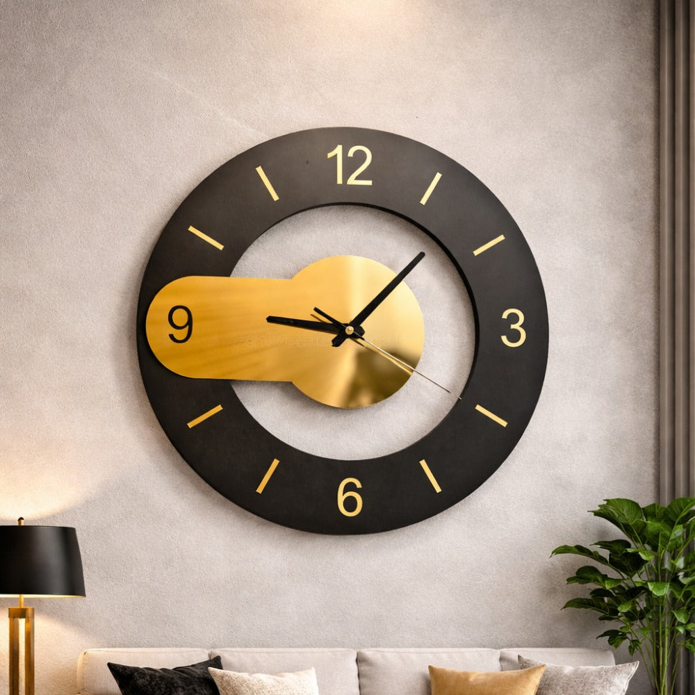 Pathway Gold Wall Clock
