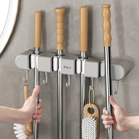 Wall Mounted Mop Holder – Keep Your Home Neat & Organized! 🧹✨