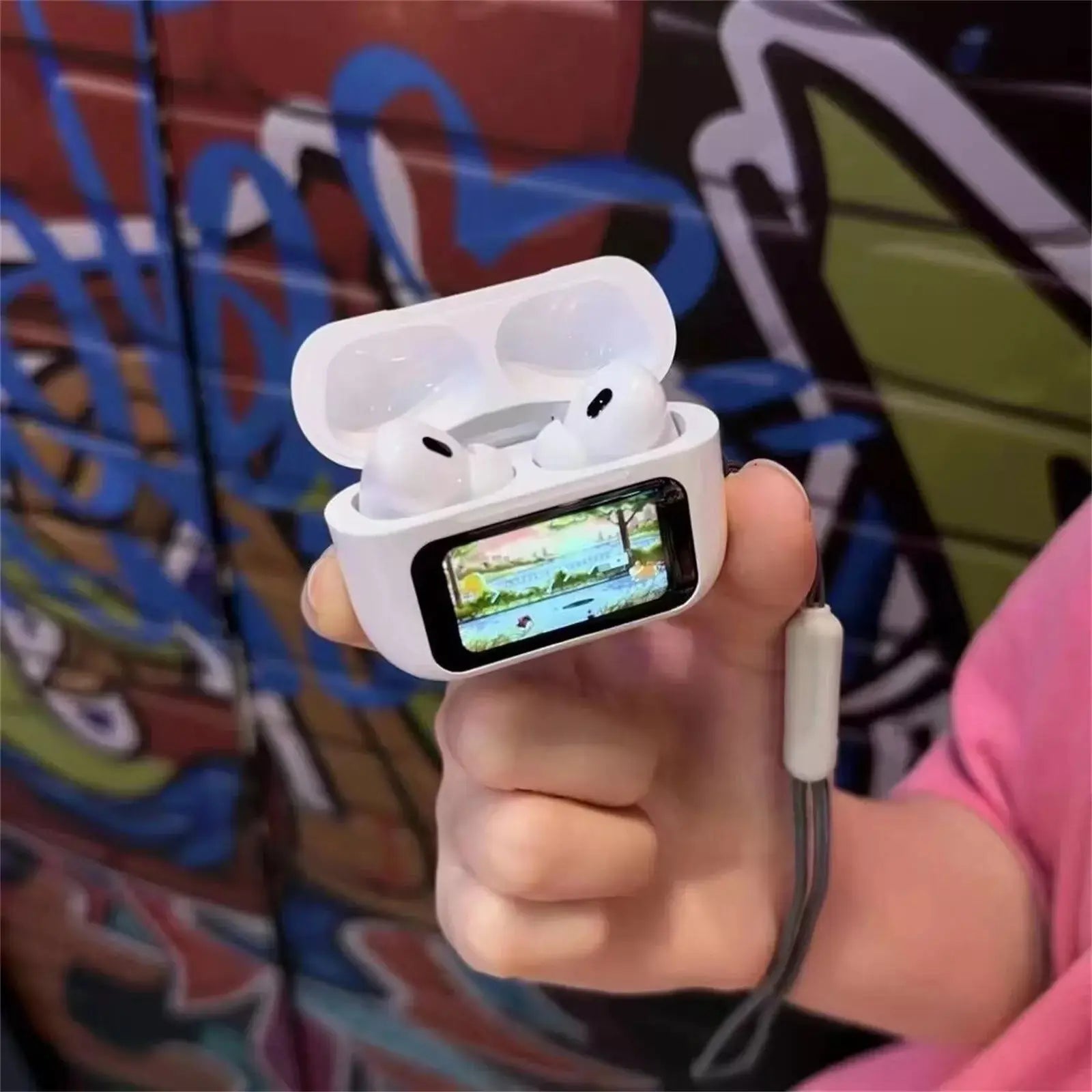 White Touch Screen Air-pods - A9