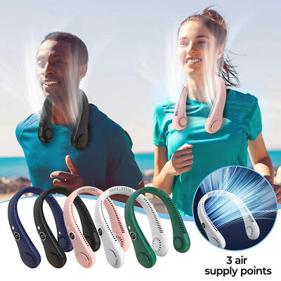 ❄️Portable Neck Fan – Stay Cool Anywhere